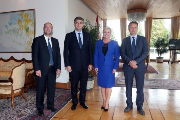 Davor Ivo Stier, Andrej Plenković, Kolinda Grabar Kitarović i Gordan Jandroković Davor Puklavec  / PIXSELL