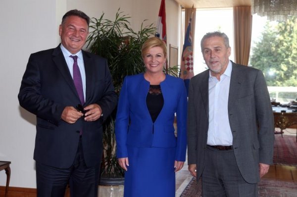 Radimir Čačić, Kolinda Grabar Kitarović i Milan Bandić Davor Puklavec/PIXSELL