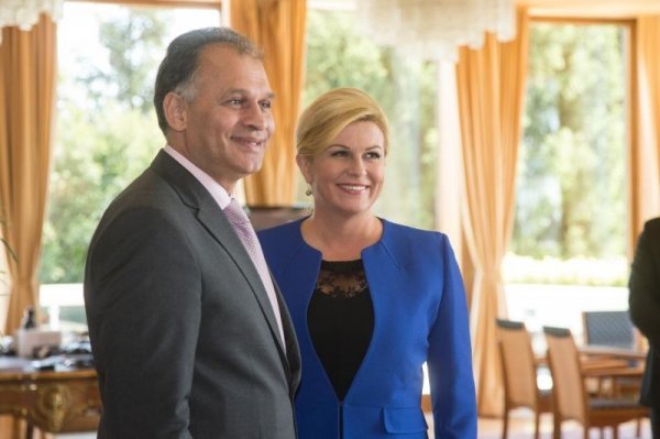 Veljko Kajtazi i Kolinda Grabar Kitarović Davor Puklavec, Izvor:Pixsell