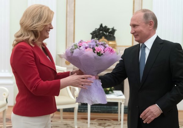 Grabar Kitarović kod Putina 2018. godine