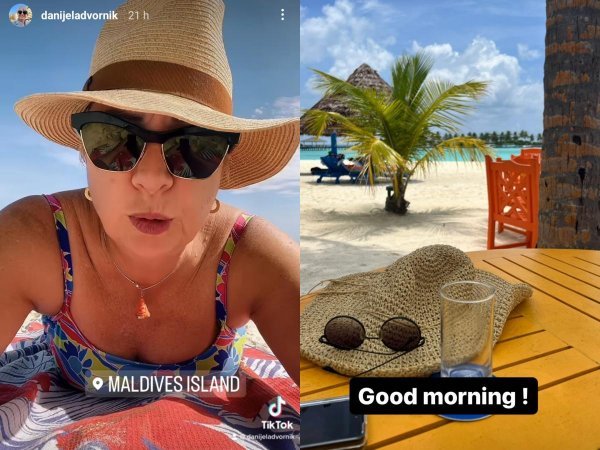 Danijela Dvornik na Maldivima