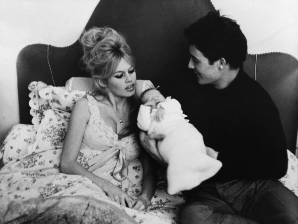 Brigitte Bardot, sin Nicolas i Jacques Charrier