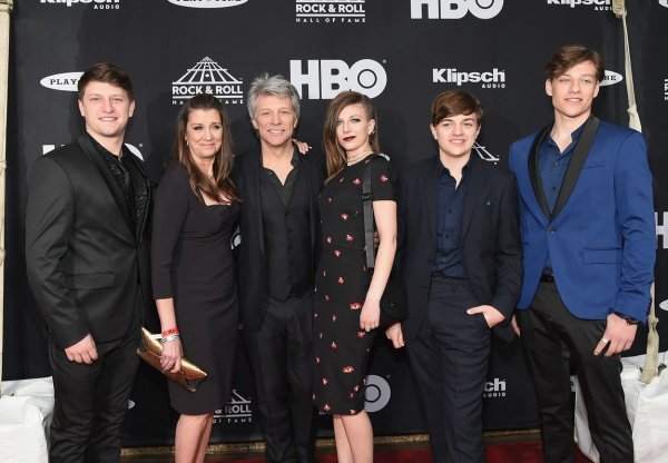 Jon Bon Jovi s članovima obitelji