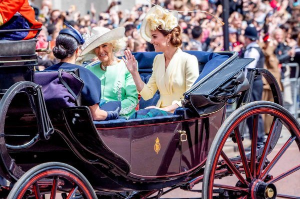 Kate Middleton na paradi Trooping the colour 2019.