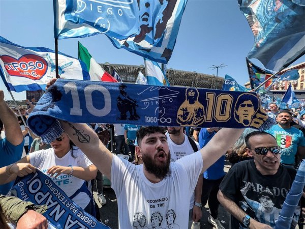 Napoli - Fiorentina, Serie A, 7.5.2023. proslava naslova prvaka