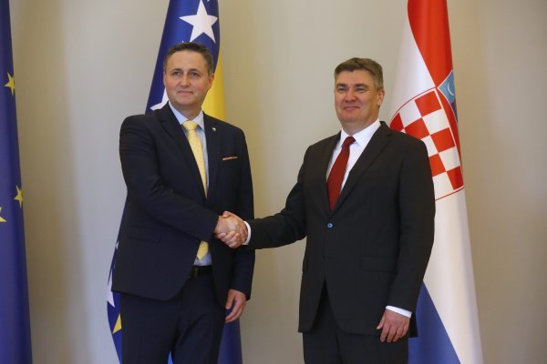 Predsjednik Zoran Milanović sastao se s članom Predsjednistva BiH Denisom Bećirovićem