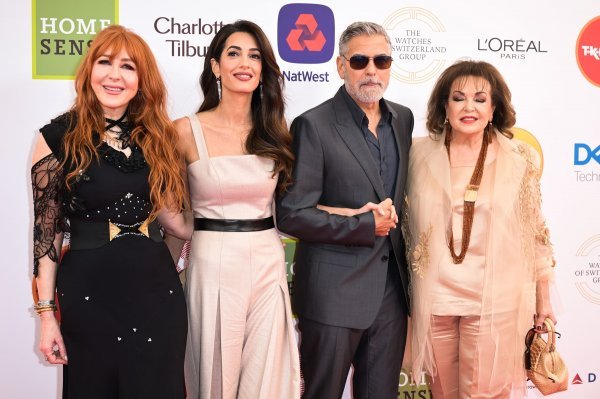 Charlotte Tilbury, Amal Clooney, George Clooney i Baria Alamuddin