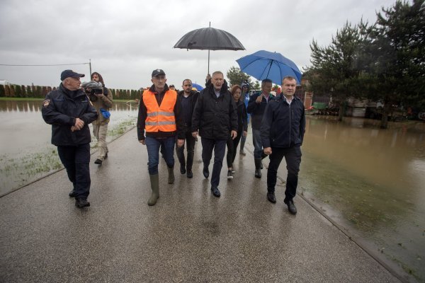 Božinović obilazi poplavljena područja na sjeveru Hrvatske