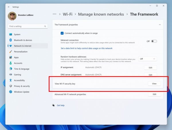 Odsad će biti jednostavno pronaći lozinku za Wi-Fi u Windowsima 11