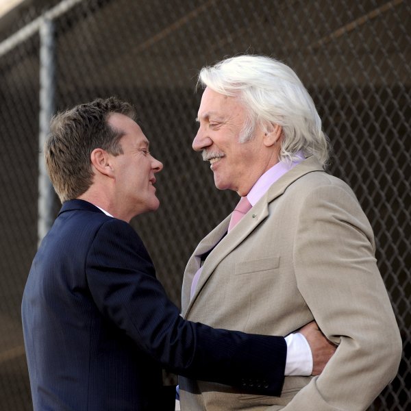 Kiefer i Donald Sutherland