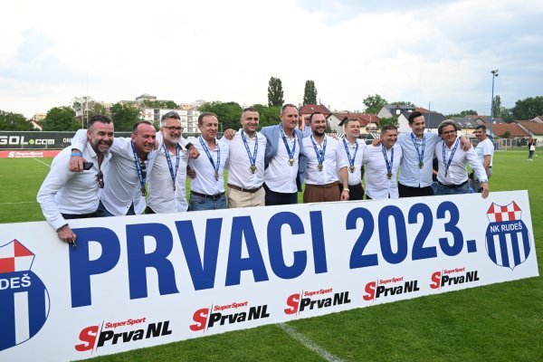 NK Rudeš, novi prvoligaš, slavlje, 2.6.2023.