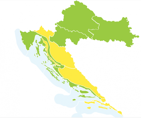 Meteoalarm za srijedu