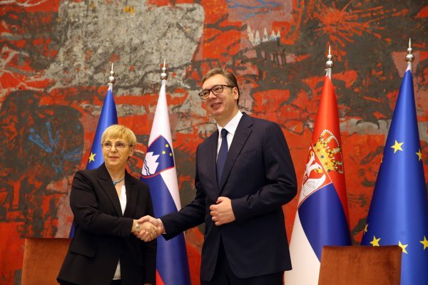 Aleksandar Vučić i Nataša Pirc Musar
