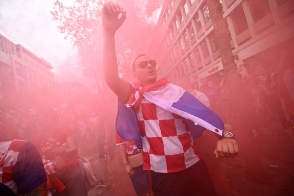 Navijačka atmosfera u Rotterdamu