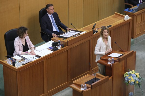 Predsjednica Europskog parlamenta Roberta Metsola održala govor u Saboru