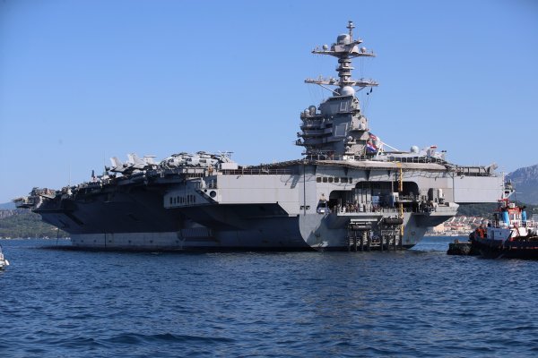 Američki nosač aviona USS Gerald R. Ford stigao u Split
