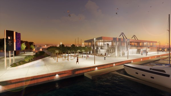 Zgrada marine Porto Baroš i trg