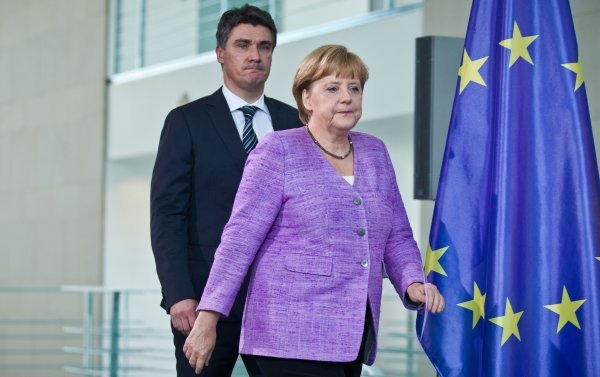 Zoran Milanović i Angela Merkel