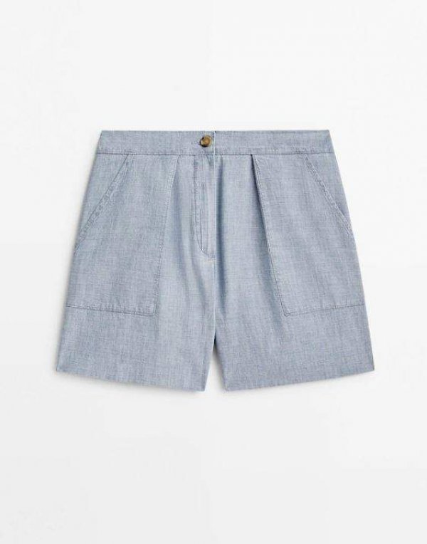 Massimo Dutti - kratke lanene hlače