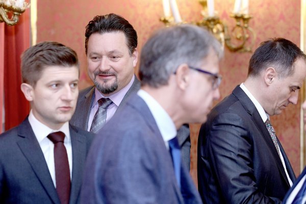 Ministri financija Zdravko Marić, graditeljstva Lovro Kuščević, turizma Gari Capelli, energetike Slaven Dobrović, PIXSELL / Patrik Macek