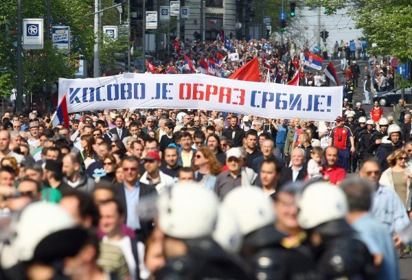 Kosovo Srbija prosvjed