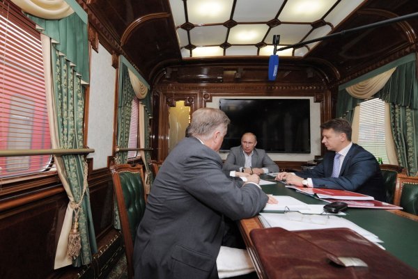 Vladimir Putin u vlaku