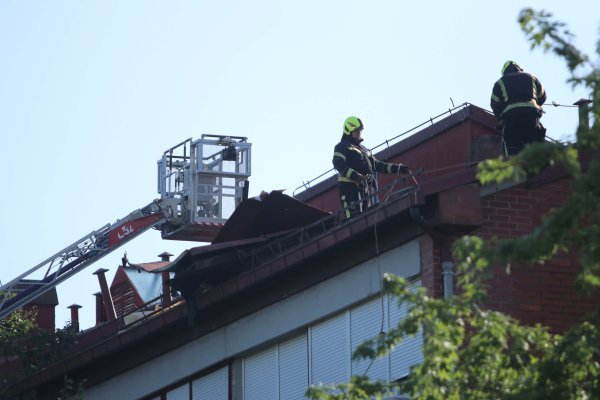 Sanacija šteta u naselju Špansko nakon jučerašnjeg nevremena