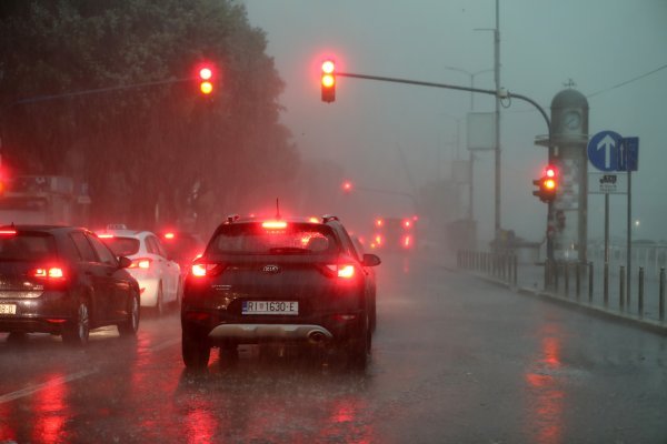 Rijeka: Olujno nevrijeme protutnjalo gradom