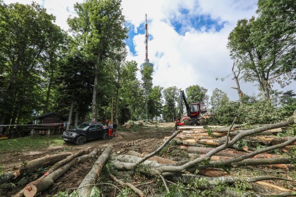 Posljedice oluje koja je opustošila Park prirode Medvednicu