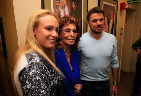 Stanislas Wawrinka i Donna Vekić susreli su se sa Sophiom Loren tijekom New York City Trophy Toura 2016. u New Yorku