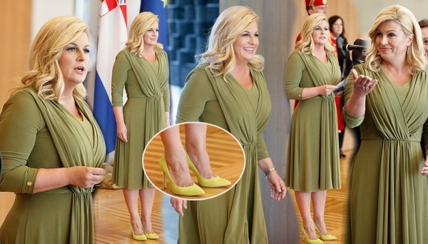 Kolinda Grabar Kitarović u žutim cipelama Dragan Matić/Cropix