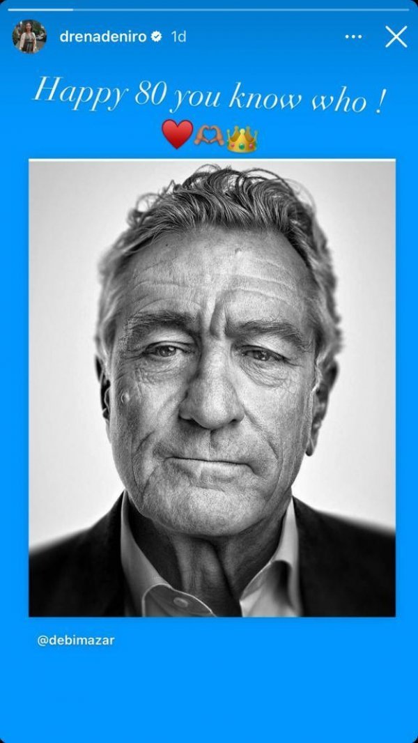 Drena De Niro čestitala je ocu rođendan na Instagramu