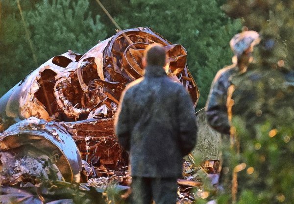 Mjesto pada Prigožinovog aviona