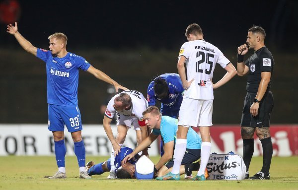 Dilan Ortiz; Gorica - Slaven Belupo, intervencija Hitne pomoći