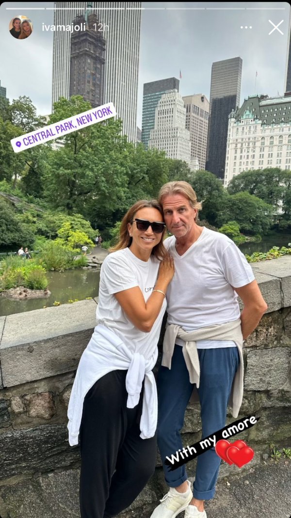 Iva Majoli sa suprugom u Central Parku