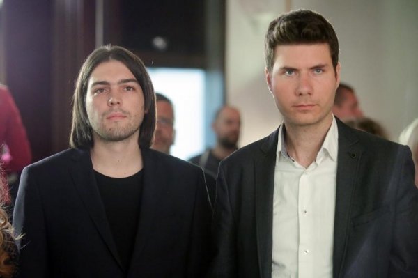 Lideri Živog zida Ivan Vilibor Sinčić i Ivan Pernar