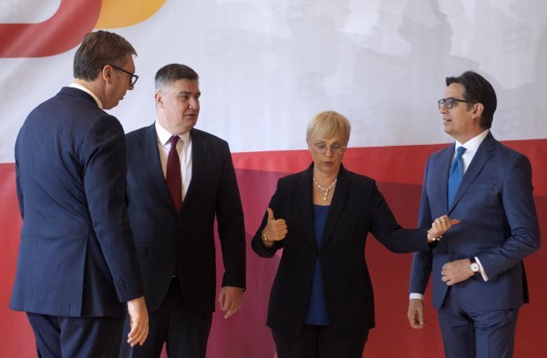 Aleksandar Vučić, Zoran Milanović, Nataša Pirc Musar i Stevo Pendarovski