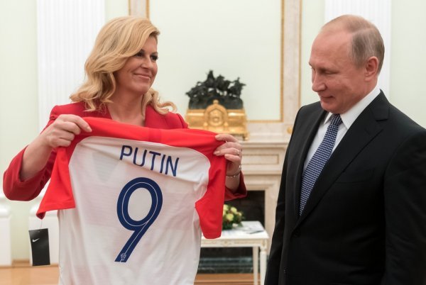 Kolinda Grabar Kitarović i Vladimir Putin