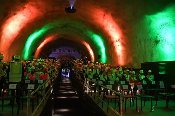 Svečano obilježavanje proboja druge cijevi tunela Učka