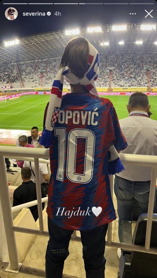 Aleksandar na utakmici Hajduka i Lokomotive