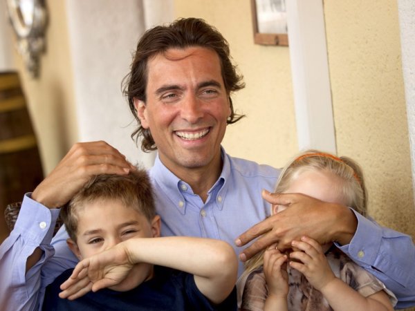 Carlo Ponti Jr. sa sinovima 2015. godine