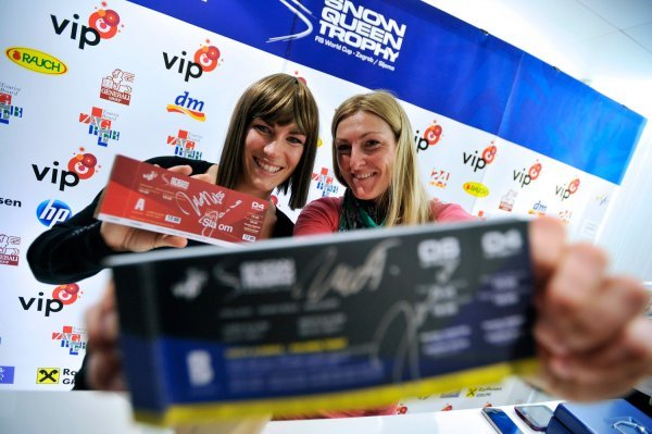 Nika Fleiss sa Janicom Kostelić na predstavljanju sedmog izdanja utrke Vip Snow Queen Trophy na Sljemenu