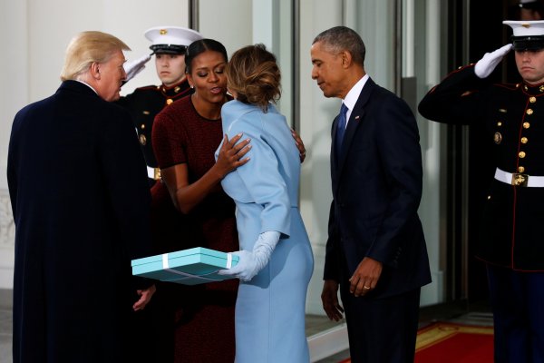 Melania Trump, Michelle Obama, Donald Trump i Barack Obama
