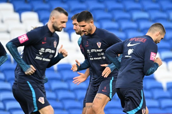 Trening hrvatske nogometne reprezentacije uoči utakmice protiv Walesa