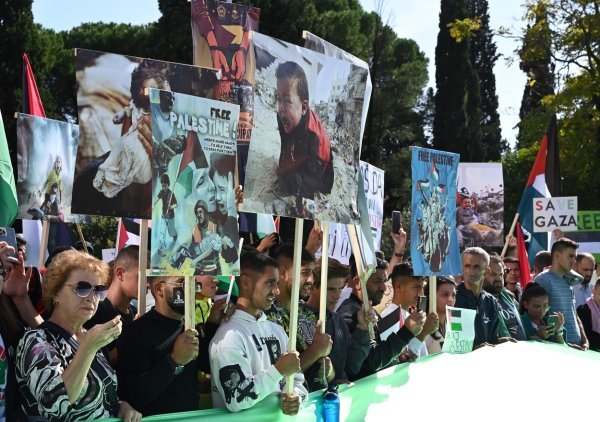 Prosvjed podrške Palestini u Podgorici