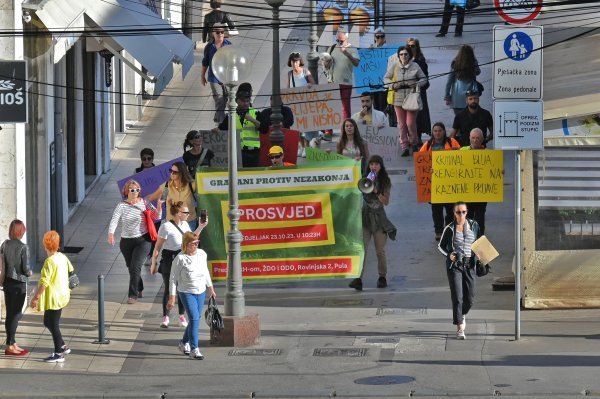 Prosvjed protiv devastacije Istre