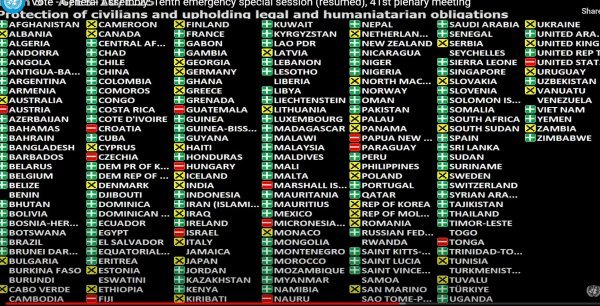 Kako se glasovalo u UN-u