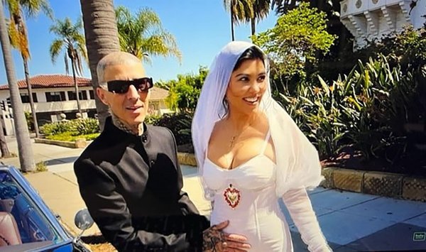 Kourtney Kardashian Barker i Travis Barker