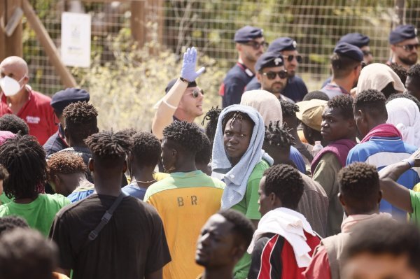 Migranti na Lampedusi