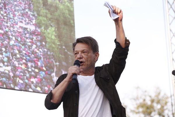 Dragan Bjelogrlić na prosvjedu u Beogradu